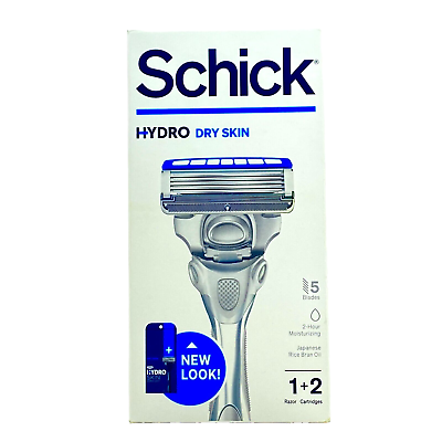 #ad Schick Hydro Dry Skin Razor 5 Blades $8.00