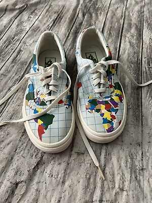 #ad Vans Save Our Planet Multicolor Low Top Lace Up Sneakers Shoes Size W8 m6.5 $22.56