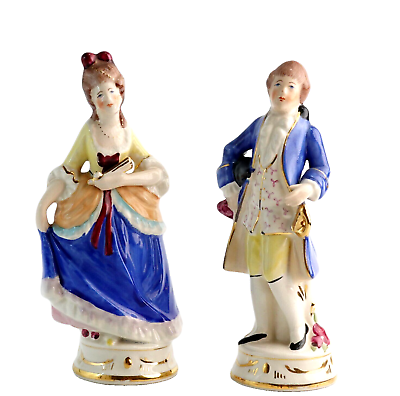 #ad Vintage Coventry Porcelain Figurines Colonial USA 5012A amp; 5013A 7 #x27;#x27; $19.00