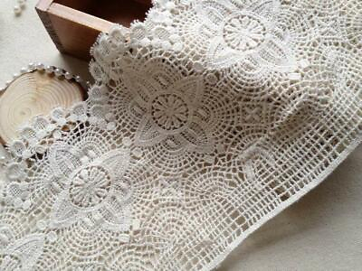 #ad Vintage Crochet Cotton Beige Lace Trim with Scalloped Edge 6.69quot; Wide 2 Yards $10.99