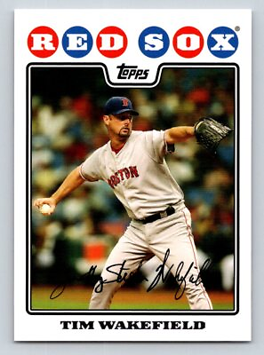 #ad 2008 Topps #295 Tim Wakefield Boston Red Sox $1.86
