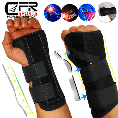 #ad Left Right Wrist Hand Support Brace Splints Carpal Tunnel Sprain Arthritis CFR $6.50