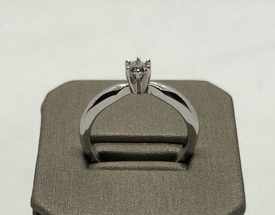 #ad New 14k solid white gold Genuine diamond ring $481.65