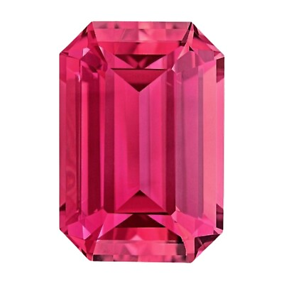 #ad Pink Tourmaline Octagon Cut Loose Gemstone 8x6mm AAA Loose Gemstone 1.21 Cts $9.99