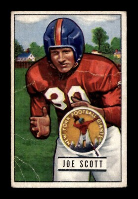 #ad 1951 Bowman #128 Joe Scott Giants GOOD *u9 $3.00