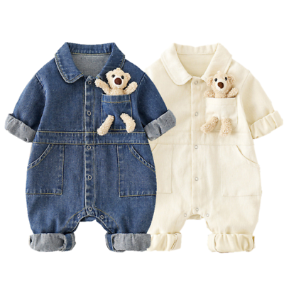 #ad Newborn Infant Baby Jumpsuit Clothe Kid Bear Cotton Bodysuit Romper For Boy Girl $28.60