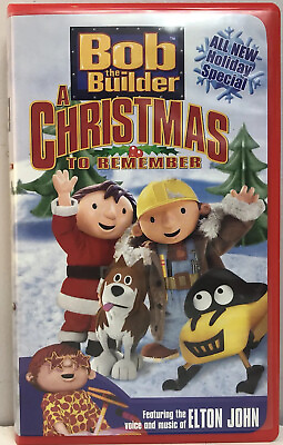 #ad Bob the Builder Christmas to Remember VHS Video Tape BUY 2 GET 1 FREE NEARLY NEW $12.99