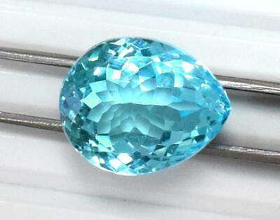 #ad NATURAL AA SWISS BLUE TOPAZ FACETED CUTSTONE PEAR 15X18.5 MM 1 PC #D2472 $217.00