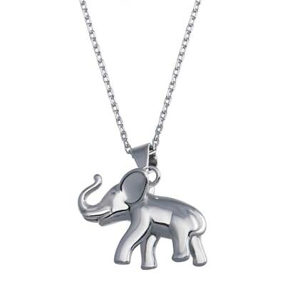 #ad ELEPHANT NECKLACE PENDANT 925 STERLING SILVER AMAZING DETAILED 18#x27;#x27; CHAIN $50.18