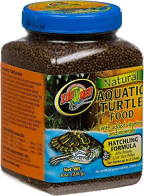 #ad Zoo Med Natural Aquatic Turtle Food Hatchling Formula 8 Ounce $7.79