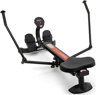 Hydraulic Rowing Machine Black and Red $47.99