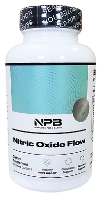 #ad NITRIC OXIDE FLOW Nature Pure Blend L Arginine Heart Circulation Blood Pressure $39.97