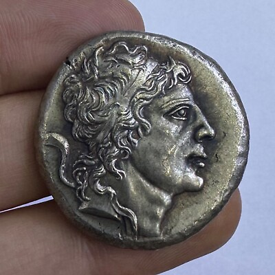 #ad Pristine Condition Ancient Roman KING Silver Plated Coin $125.00