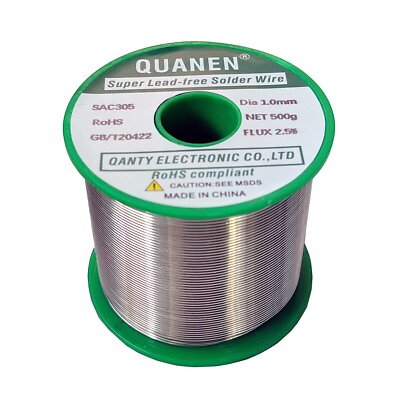 #ad SAC305 Lead Free Silver Rosin Solder Wire Sn96Ag3Cu0.5 Dia1.0mm High Active $55.30