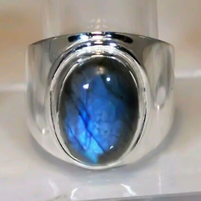 #ad #ad Labradorite Gemstone 925 Sterling Silver Handmade Ring Jewelry in All Size $7.35