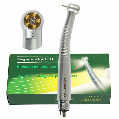#ad us 5 LED lamp Dental LED E generator Fiber Optic Handpiece 4H Turbine $49.00