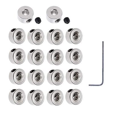 #ad 20Pcs Plated Landing Gear Stopper 0.31quot;x 0.12quot; Wheel Collar for RC Airplane M... $17.24