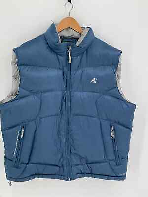#ad EMS Down Puffer Vest Men’s XXL 725 Winter Full Sip Blue $59.29