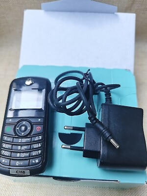 #ad 99% New Original Motorola C118 Black Phone $40.00