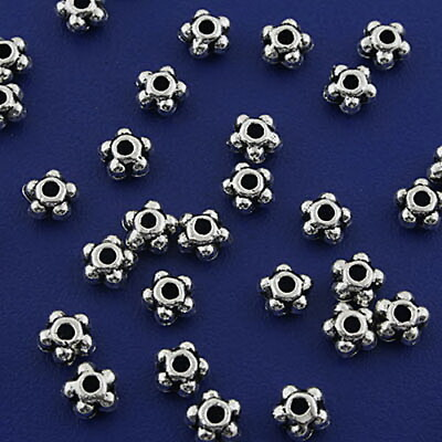 #ad 60pcs Tibetan silver flower spacer beads h2997 $2.50