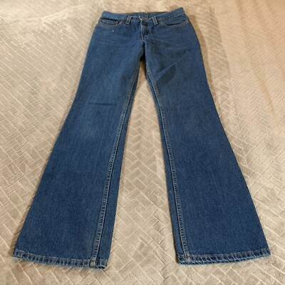 #ad Levis Womens 1 Denim Jeans Blue 518 Super Low Boot Cut Medium Wash Vintage Y2K $29.99