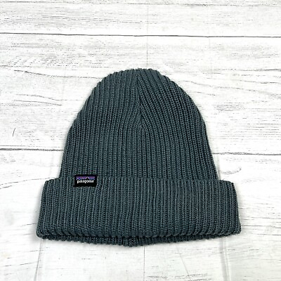 #ad Patagonia Fishermans Rolled Knit Beanie Unisex One Size Teal $19.99