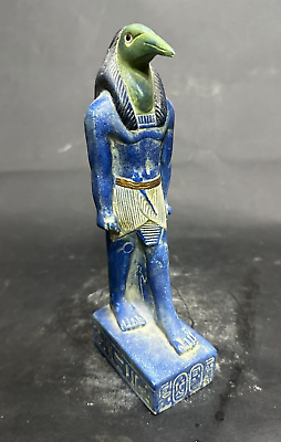 #ad Rare Ancient Egyptian Antiques Thoth the of God creator Pharaonic Statue Rare BC $129.00