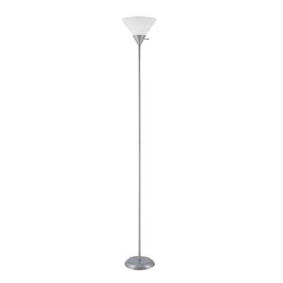 #ad 72 in Silver Floor Lamp for Living Room Dorm or Dining Room $21.30