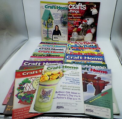 #ad Lot of 20 Craft Magazines 15 Craft amp; Home 2005 07 and 5 Crafts n#x27; Things 94 2000 $29.79