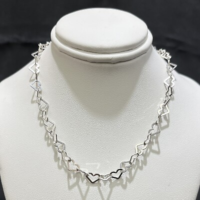 #ad 925 sterling silver necklace women $55.00