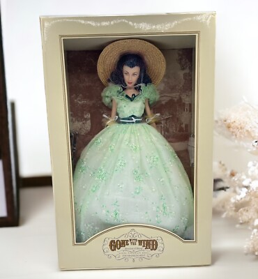 #ad Gone with the Wind Scarlett O#x27;Hara 16quot; Vinyl Portrait Twelve Oaks BBQ Doll $99.99