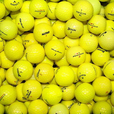 #ad Yellow Pro Mix AAAA Quality 50 Golf Balls $25.20