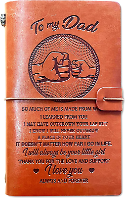 #ad Gifts for Dad Dad Gifts from Daughter Leather Journal Birthday Gifts for Dad f $14.04