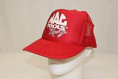 #ad VTG Mac Tools Racing Red Snapback Trucker Hat Cap $54.44