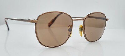 #ad Vintage Firenza 70 Bronze Oval Metal Sunglasses Hong Kong FRAMES ONLY $31.90