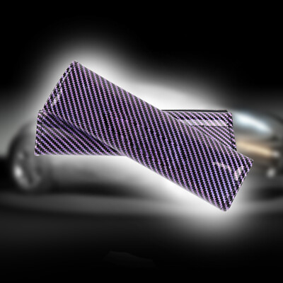 #ad 2Pcs Purple Carbon Fiber Look Car Seat Belt Covers Shoulder Pad Universal Fit $12.00