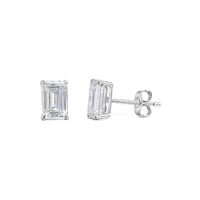 #ad 18k Earrings E VVS2 6 Ct Shape Lab Grown Diamond IGI Certification Jewelry Gift $4587.50
