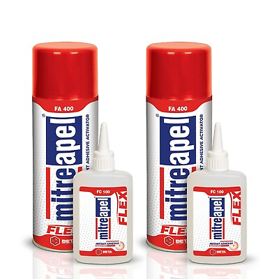 #ad Super Flex CA Glue 3.5 oz with Spray Adhesive Activator 13.5 fl.oz $24.99