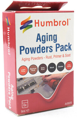 #ad Humbrol Rust Primer amp; Soot Model Weathering Affects Aging Powders 6pcs AV0020 $8.99