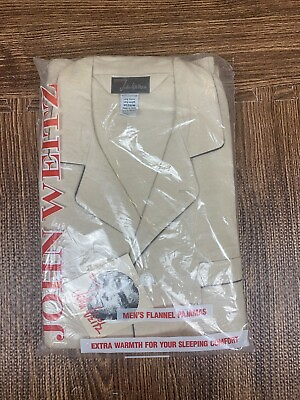#ad NOS Vintage Set of Pajamas By JOHN WEITZ Top amp; Pants sz M 1970s 70s In Package $17.49