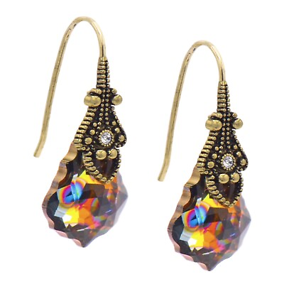 #ad Crystal Earrings for Women Dangle Handmade Earrings for Women Peacock Crystal $39.00