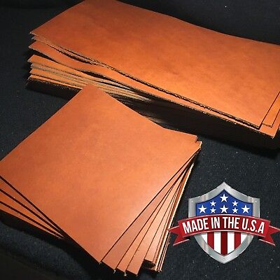 #ad English Copper Oil Tanned Leather Piece Full Grain Soft Cut Sheet Square 5 oz $7.99