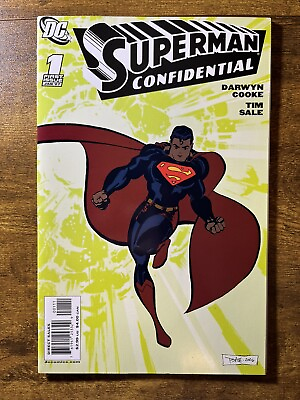 #ad SUPERMAN CONFIDENTIAL 1 DIRECT EDITION TIM SALE COVER DC COMICS 2006 $3.55