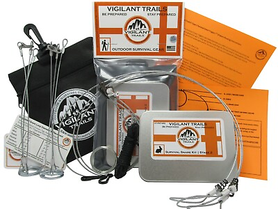 #ad Vigilant Trails® Pre Packed Survival Snare Traps Stage 2 w Snare Triggers $22.88