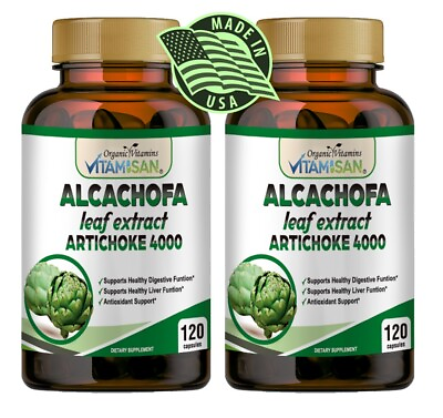 #ad Artichoke Extract 240 Capsules Non GMO amp; Gluten Free 2 BOTTLES $17.10
