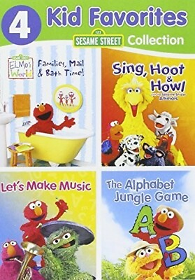 #ad 4 Kid Favorites: Sesame Street DVD Elmo Big Bird New Free Shipping $9.75