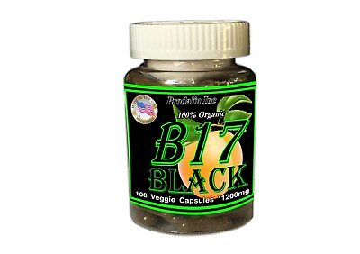 #ad Organic Vitamin B17 High Absorbing Black Edition 1200mg Apricot Kernel HumicZinc $21.99