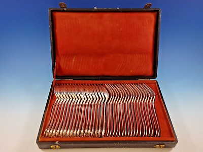 #ad Louis XVI by Puiforcat Sterling Silver Dinner Setting 36 Pieces in Fitted Box $4995.00