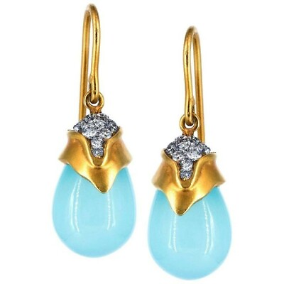 #ad Turquoise Drop Earrings 925 Sterling Silver La Belle Epoque Cocktail Jewellery $249.00