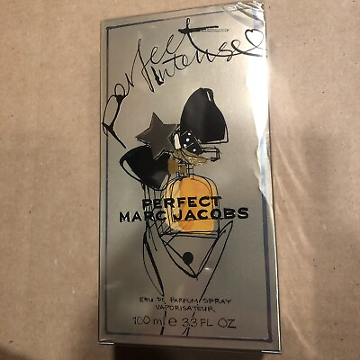 #ad Marc Jacobs Perfect Intense Eau De Parfum 3.3 oz 100ml Brand New Imperfect Box $65.95